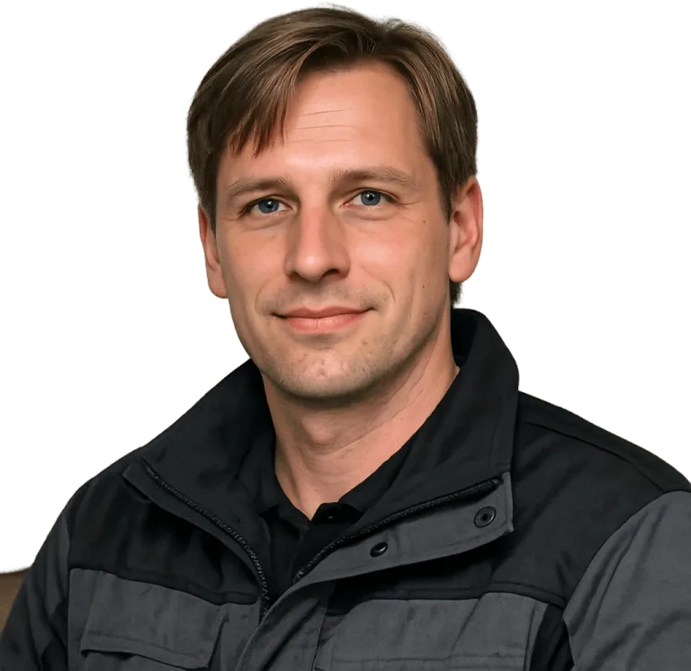 Andreas Kessler, Experte für Schädlingsbekämpfung in Arbeitskleidung