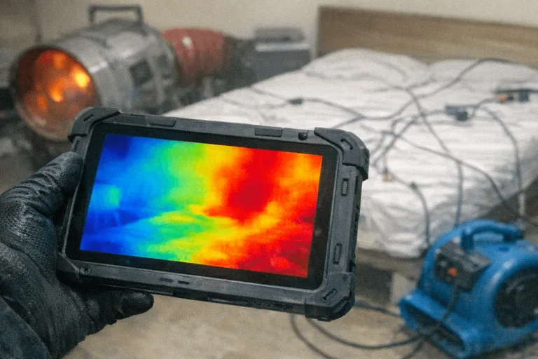 Temperaturüberwachung während der Hitzebehandlung über spezielle Monitore