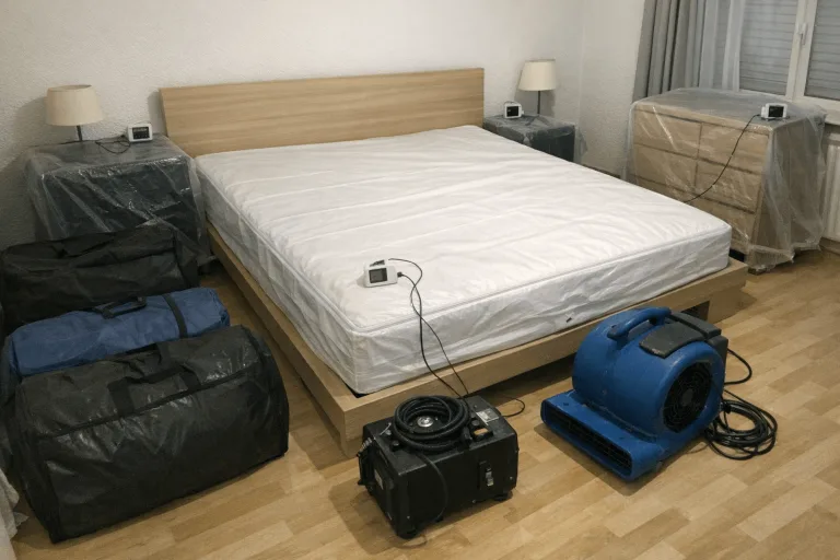 Vorbereitung einer privaten Wohnung für die systematische Bekämpfung